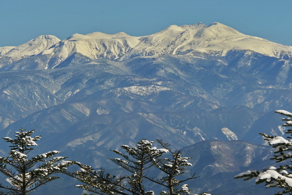 山頂付近から乗鞍岳
